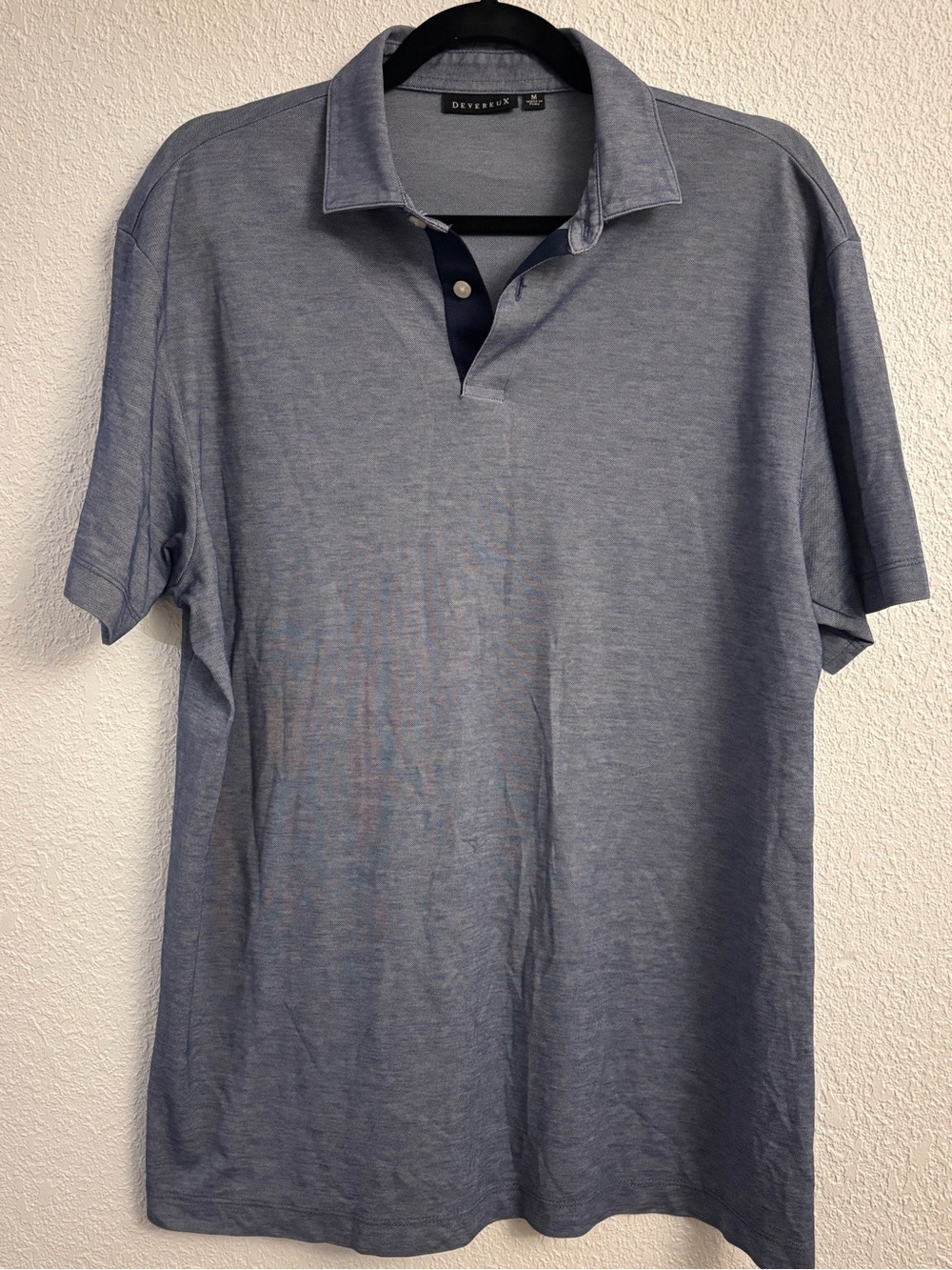 Devereux Men's Heather Blue Polo